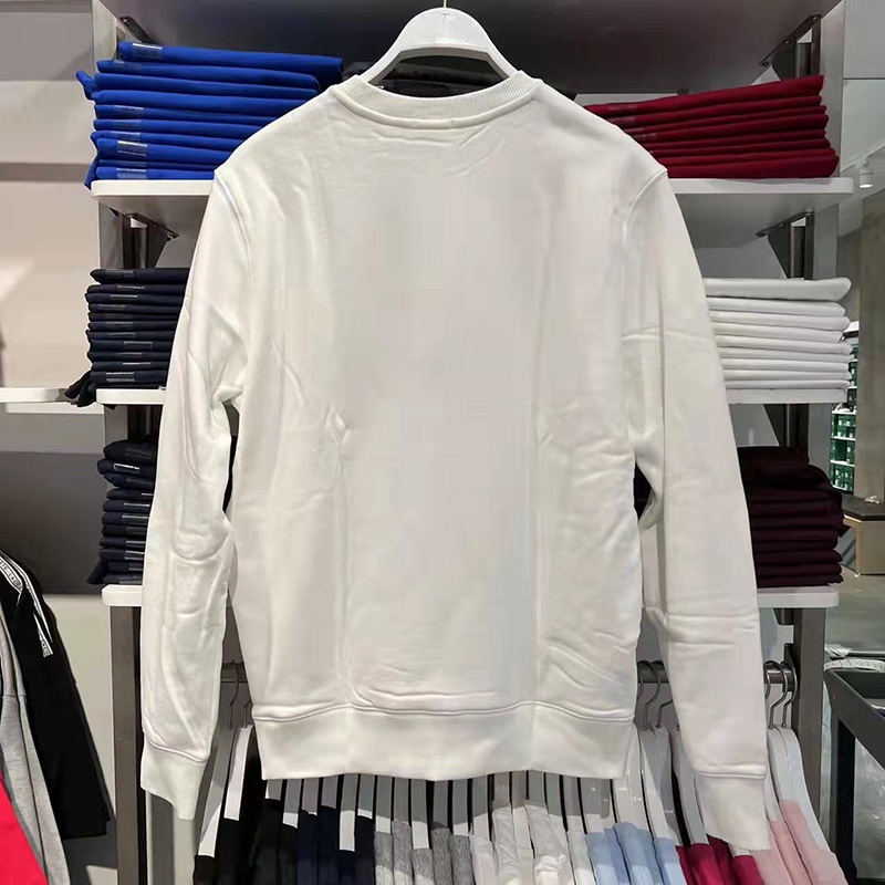 Lacoste Áo Sweater Cotton Cổ Tròn In Họa Tiết Tennis Sáng Tạo Cho Nam Nữ