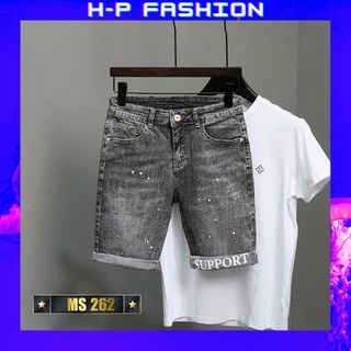 Quần short jean nam thời trang Hpfashion, quần short nam vải jean co giãn mềm mịn, form cực chuẩn - QSJNTCS262