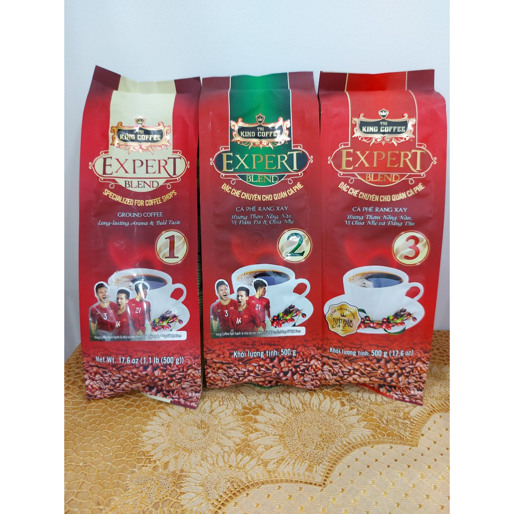 King coffee Expert Blend pha phin túi 500g loại 2 chuyên dành cho quán cafe | BigBuy360 - bigbuy360.vn