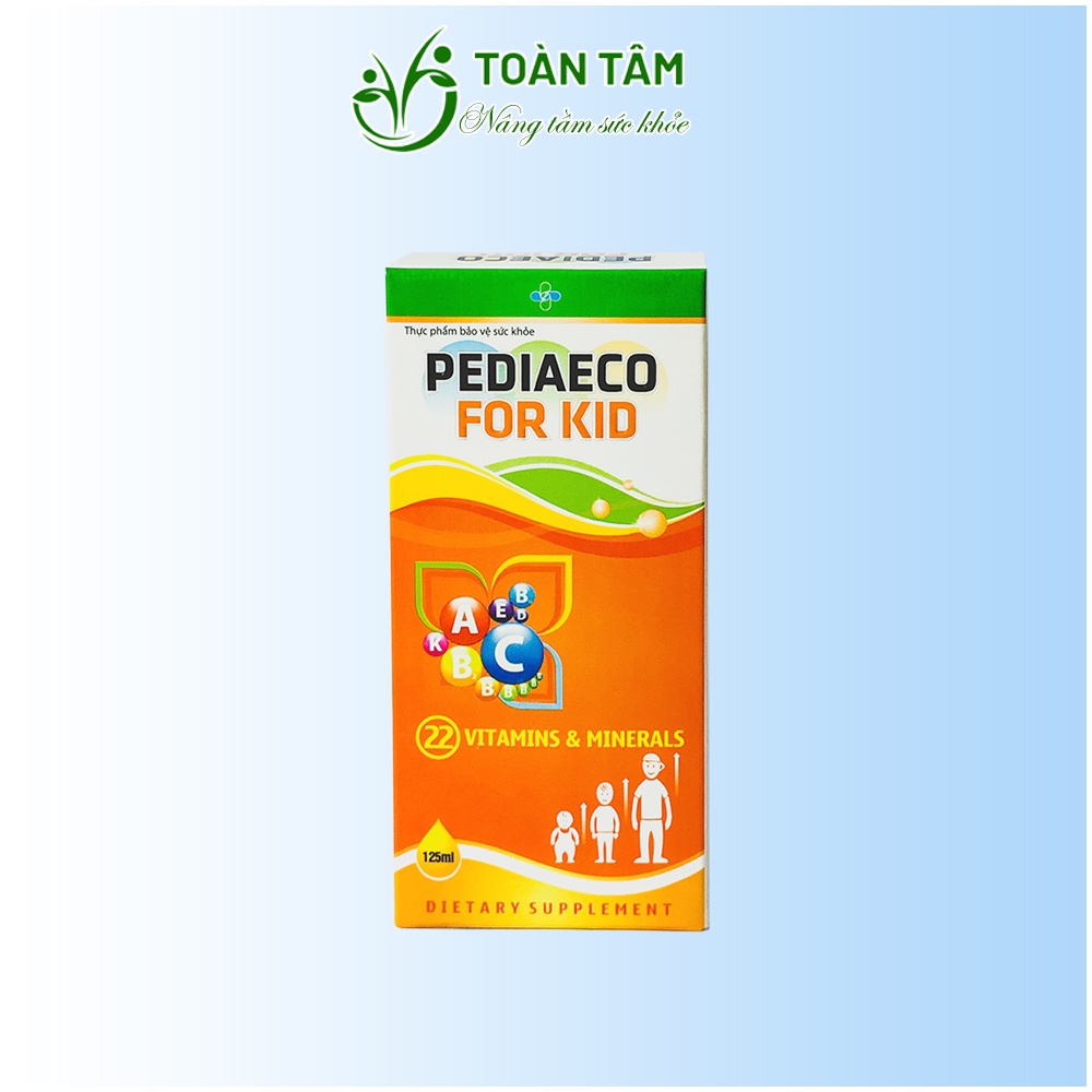 Siro bổ sung vitamin tổng hợp PEDIAECO FOR KID 22 vitamin & Minerals cho bé, tăng đề kháng Toàn Tâm