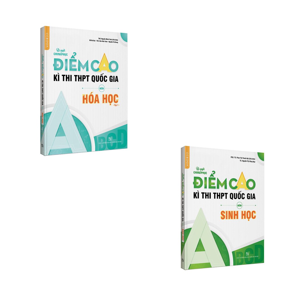 Sách - Combo luyện thi đại học điểm cao môn Hoá học - Sinh học - Tập 1 - NXB Đại học Quốc gia Hà Nội