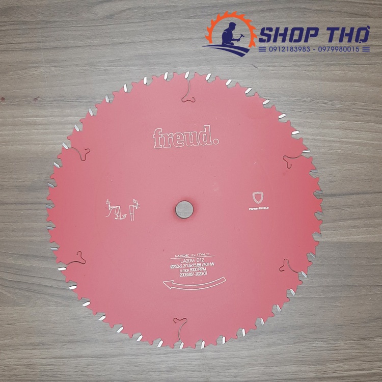 Lưỡi cưa Freud Pro đường kính 250mm cốt 16mm và 25.4mm