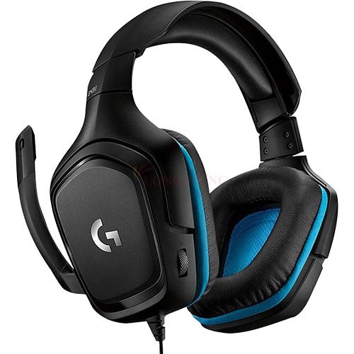 Tai nghe chụp tai có dây Logitech G431 - Hàng chính hãng - Khả năng tương thích tốt, âm thanh vòm 7.1