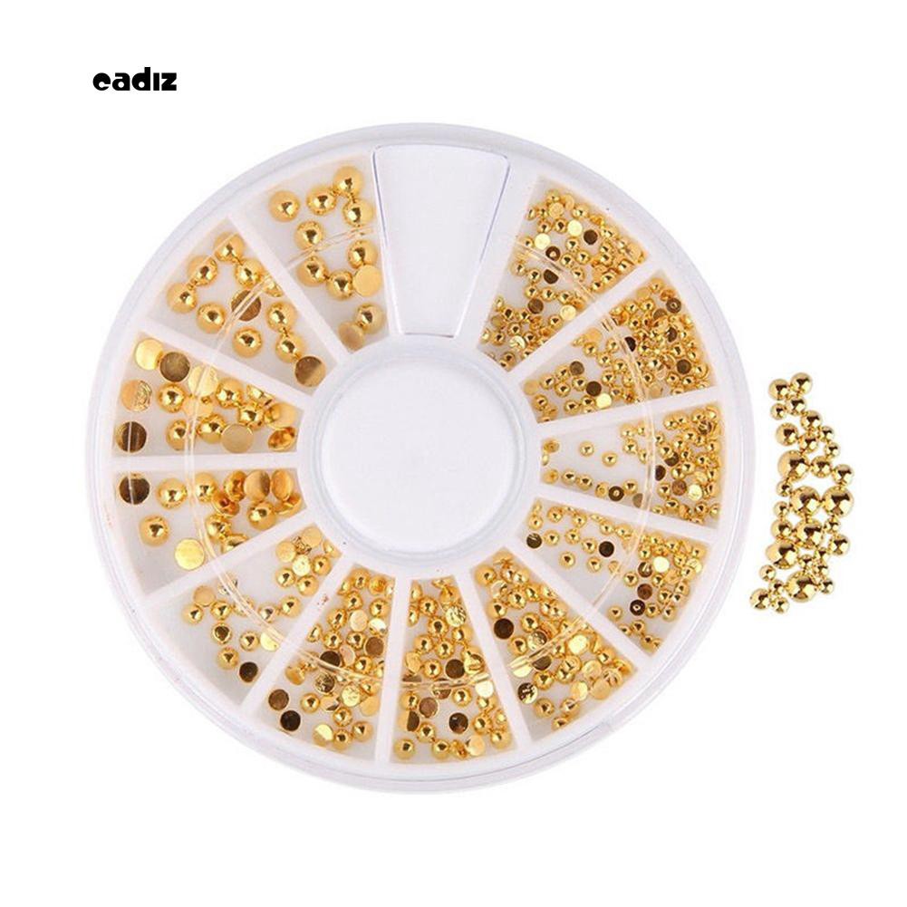 Hộp hạt đính móng nghệ thuật 3D DIY 2/3/4mm xinh xắn thời trang