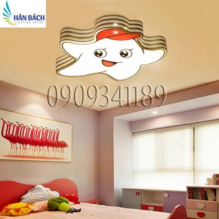 Đèn Mâm LED Ốp Trần Trang Trí Phòng Ngủ Cho Bé Hình Ngôi Sao Led 3 Chế Độ Màu