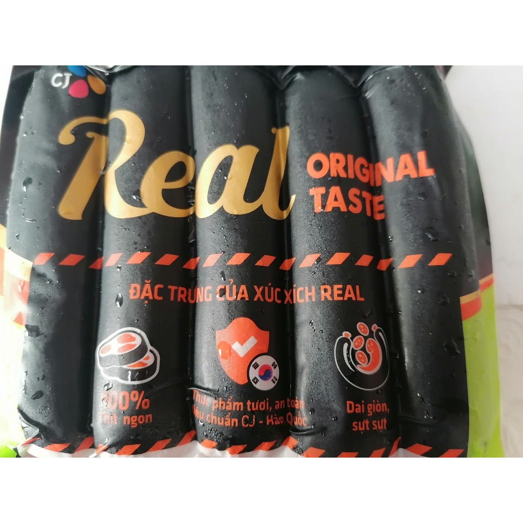 [Mã 77FMCGSALE1 giảm 10% đơn 250K] [500g] Xúc xích REAL 3 khỏe Original taste Cầu Tre CJ FOODS (cj-hl) (nw5) | BigBuy360 - bigbuy360.vn