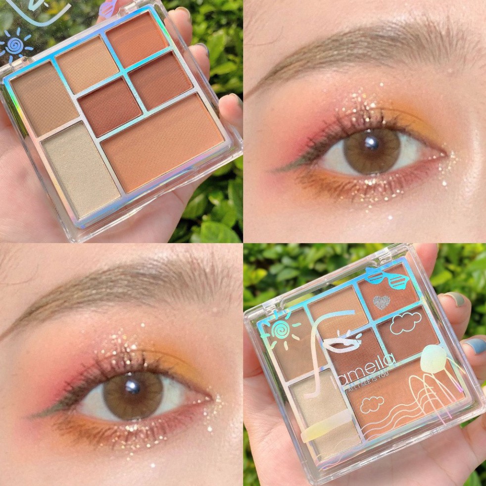 Phấn Mắt 7 Ô Nội Địa Trung Chính Hãng Lameila Thành Phố Biển Trời 5082 EYESHADOW LPM4