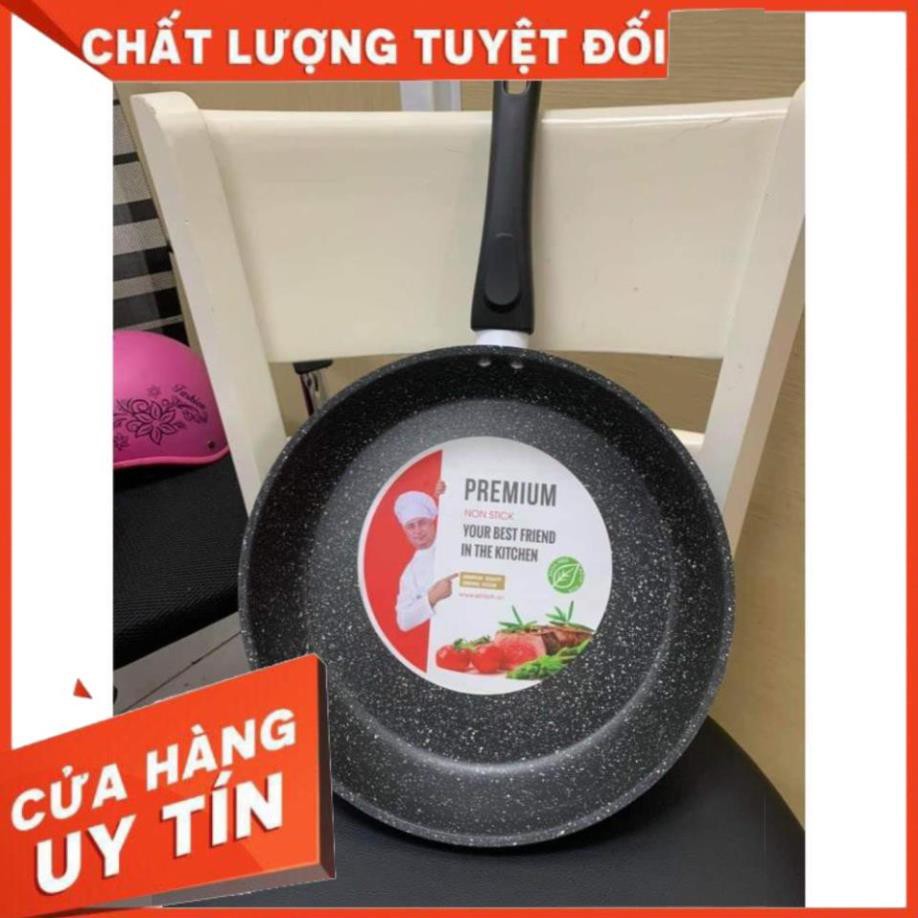 Chảo Elmich vân đá cao cấp size 26,28cm đáy từ, dùng cho mọi loại bếp