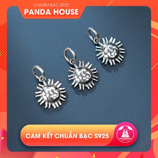 💖 Charm bạc s925 hình mặt trời (charm treo) size 11mm - Panda House