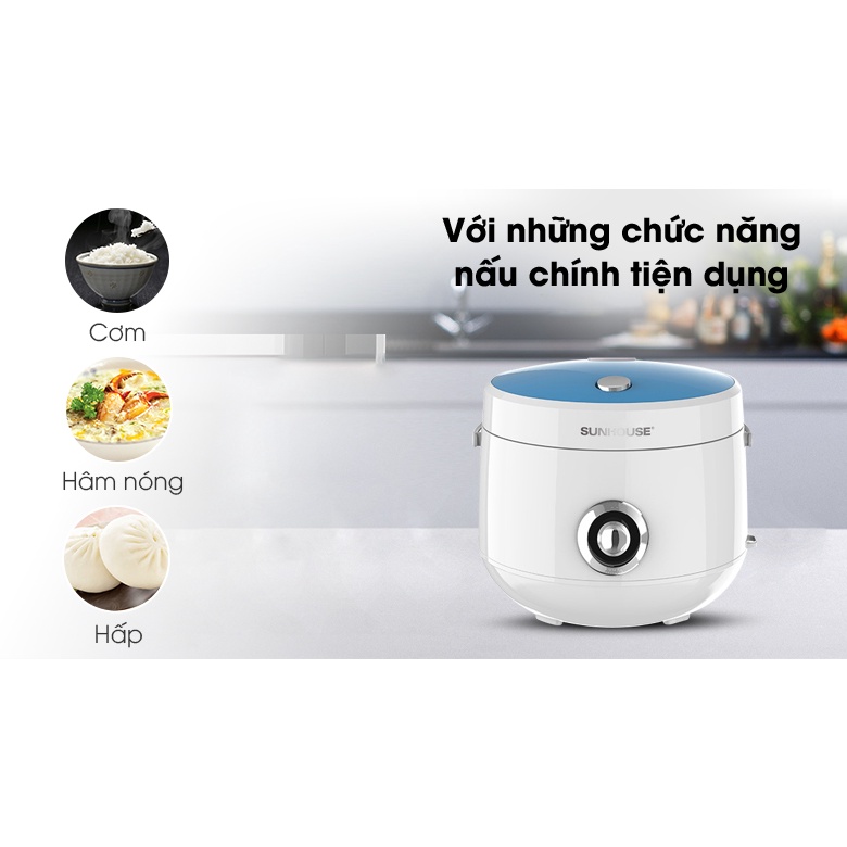 NỒI CƠM ĐIỆN SUNHOUSE SHD8606 1.8L