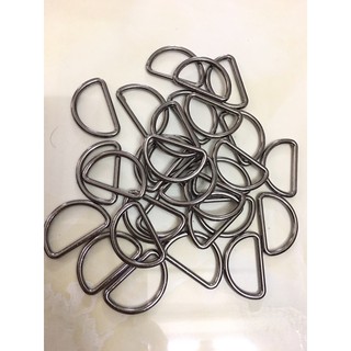 Phụ kiện túi xách: Khoen D 2.5cm màu đen
