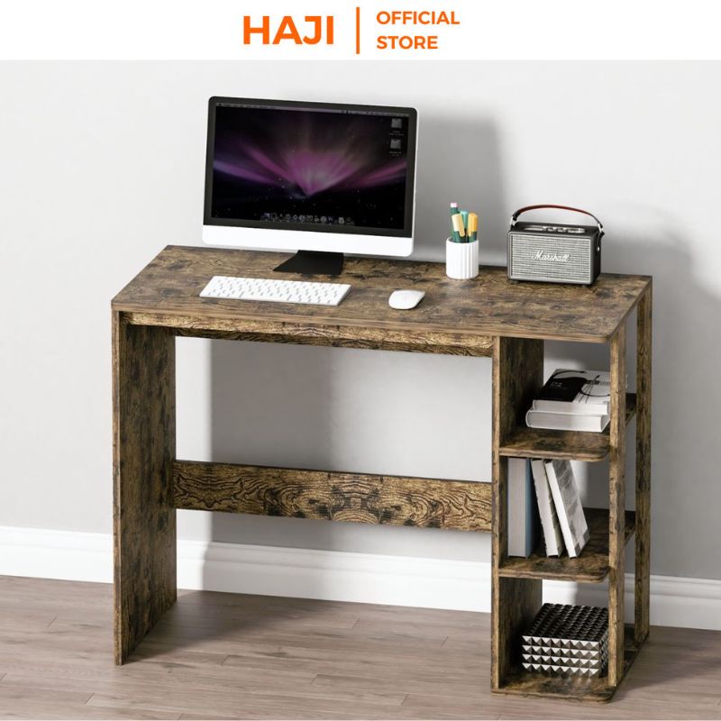 Bàn làm việc kèm giá sách tinh tế tiện lợi thương hiệu HAJI A73