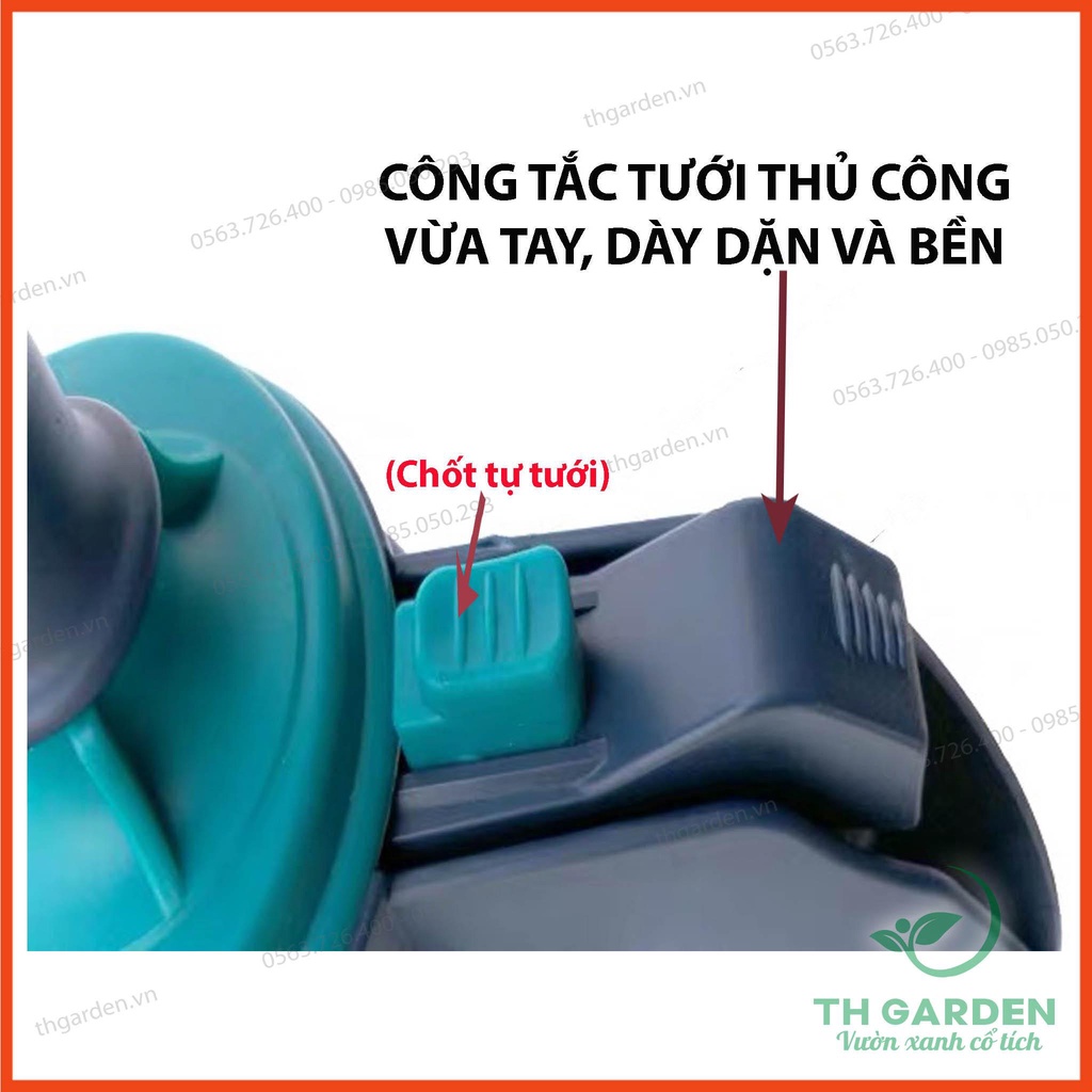 Bình xịt tưới cây phun sương huyền thoại TH Garden - Phun xa tới 5m - Chế độ tự động ko cần giữ tay