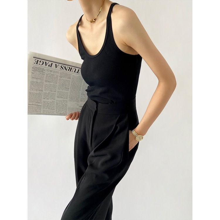 Áo Croptop ba lỗ DÂY MẢNH DÁNG DÀI Nữ Trơn Ôm Body Chất Tốt, Áo balo CRT 3 lỗ Kiểu nữ ôm thun gân mềm mát GOVA