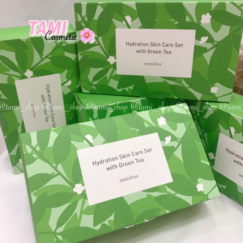 [ Date T8/2022] Set Trà Xanh Innisfree Hydration Skincare Set With Green Tea Limited