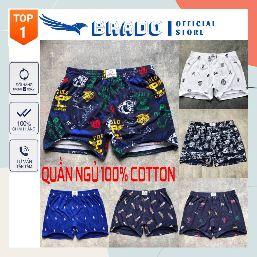 Quần đùi nam thun 𝐂𝐎𝐓𝐓𝐎𝐍 chất vải mềm, co giãn 4 chiều mặc ngủ thoải mái