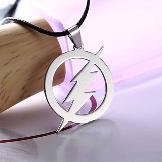 Dây chuyền da mặt logo The Flash logo
