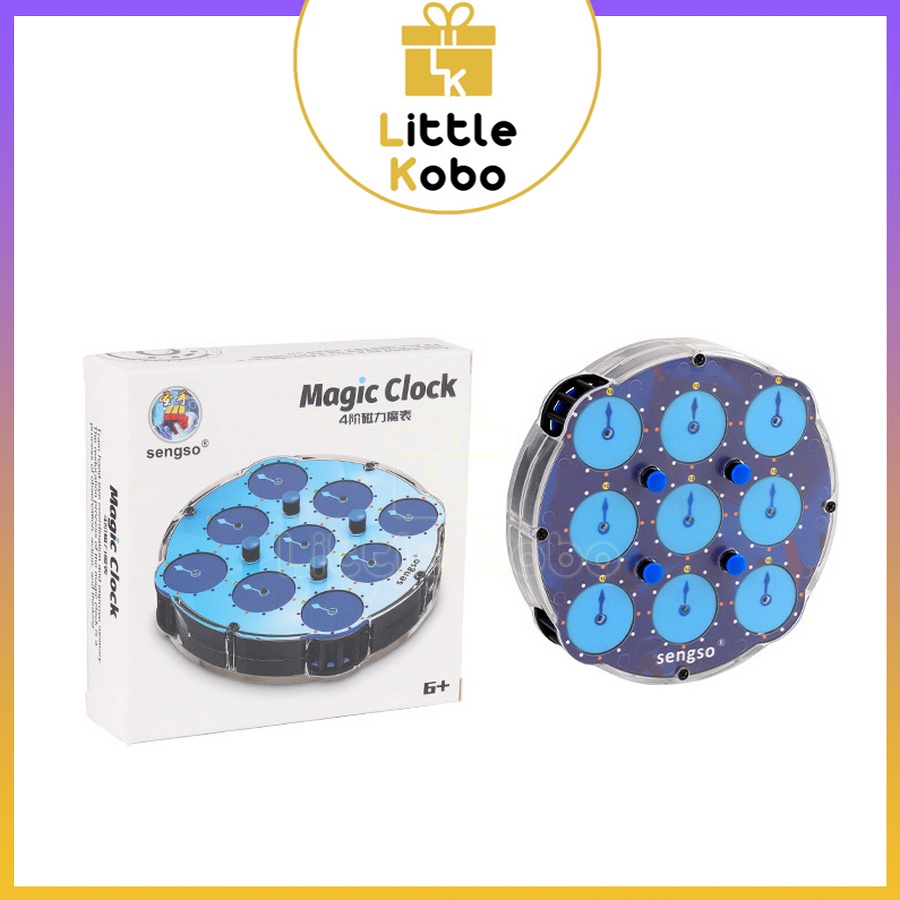 Rubik Clock ShengShou Magnetic Clock Rubic Biến Thể SengSo Có Nam Châm