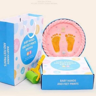 Bộ in dấu chân vân tay lưu dữ kỷ niệm cho em bé yêu – Moon Shop