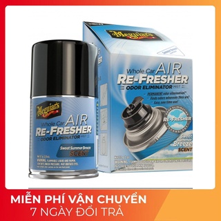 ✤﹍▬Xịt khử mùi, diệt khuẩn nội thất xe hơi Hương mùa hè Meguiar's Air Refesher - Summer Breeze Scent G16602 chamsocxe