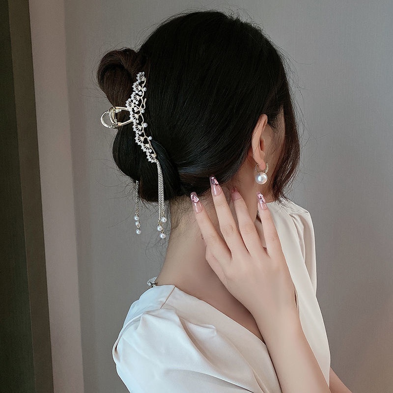 Kẹp Tóc Tua Rua Hình Cành Hoa Màu Vàng Phong Cách Trung Quốc Cho Bé Gái