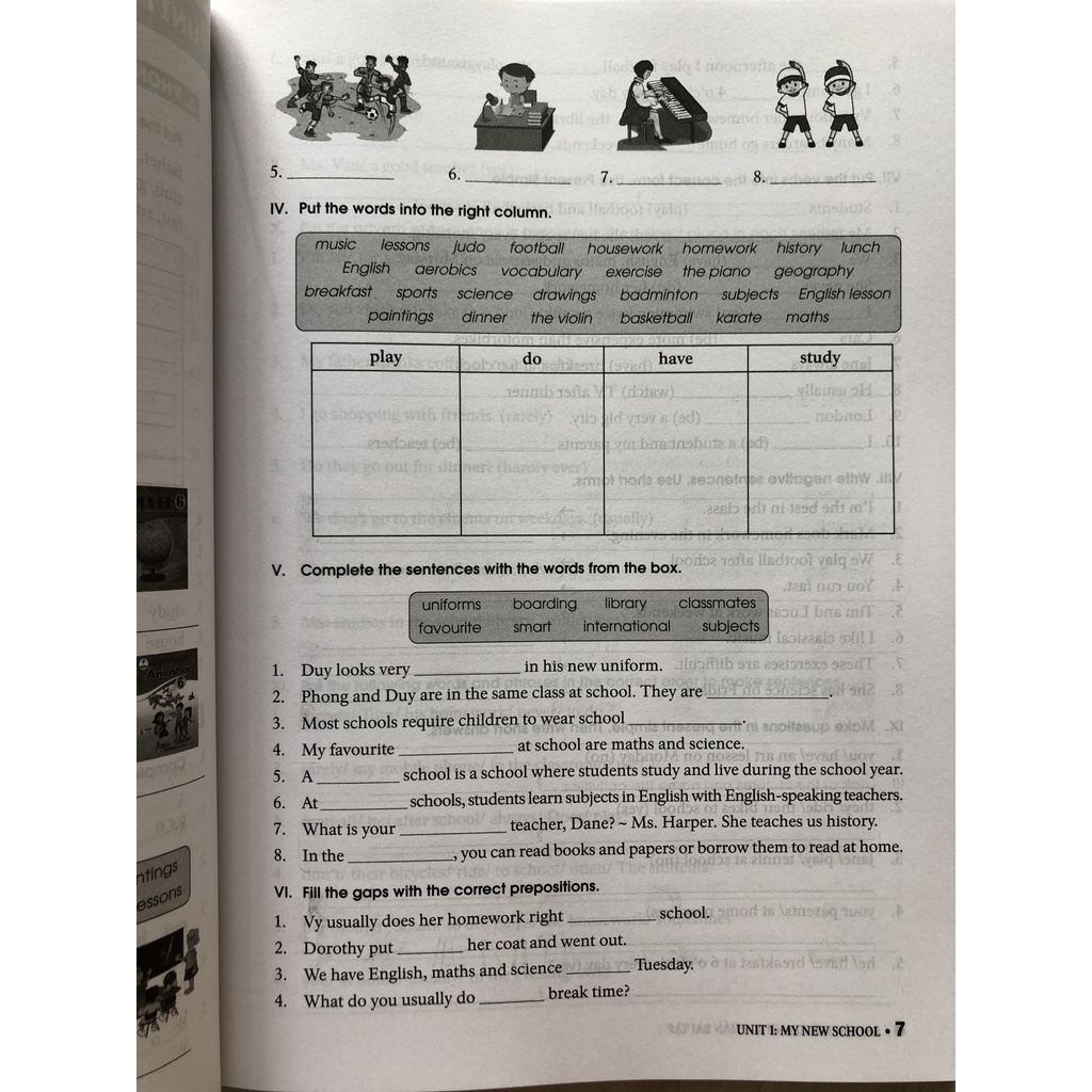 Sách - Bài tập Tiếng Anh 6 tập 1 không đáp án - dùng kèm SGK Tiếng Anh 6 Global Success - Mai Lan Hương