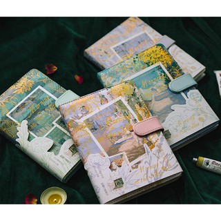 Sổ tay bìa da mẫu tranh Morning on the Seine_Guden Stationery