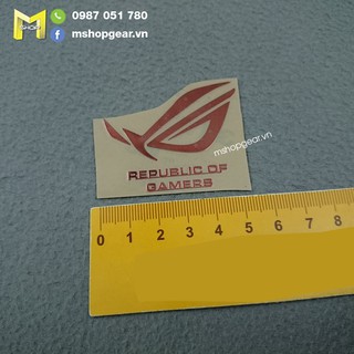 Sticker logo Republic Of Gamers (ROG) đỏ