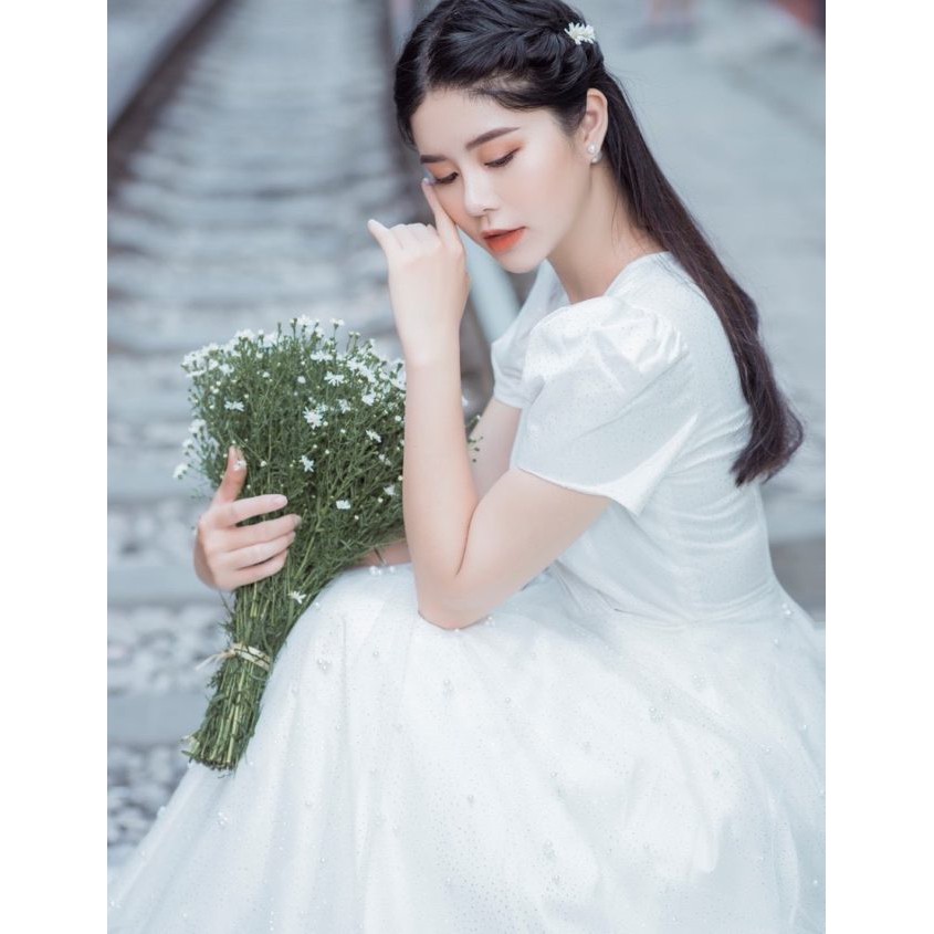 Đầm dạ hội ánh kim sang trọng