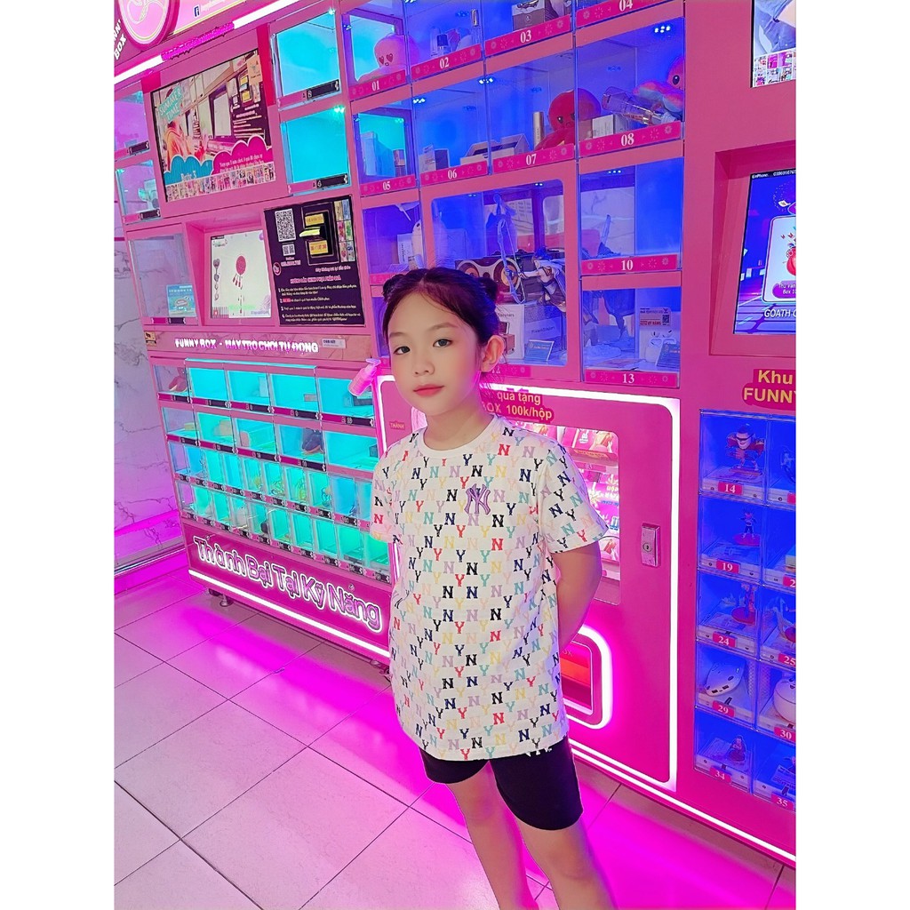 (HÀNG XUẤT XỊN) Áo kid dành cho bé, trắng logo 7 màu hàng mới siêu hot  Size 90-150