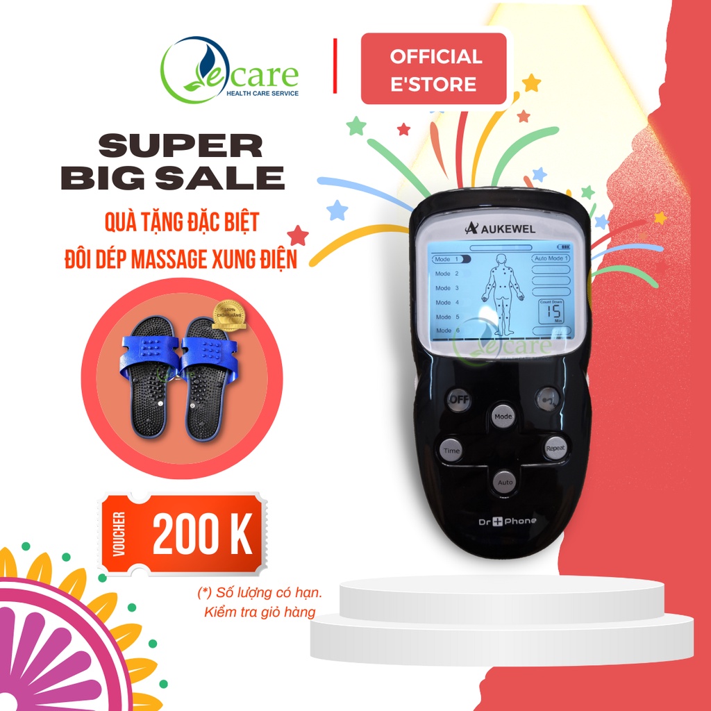 Máy Massage xung điện trị liệu cao cấp thương hiệu Đức Aukewel Dr Phone AK-2000-V