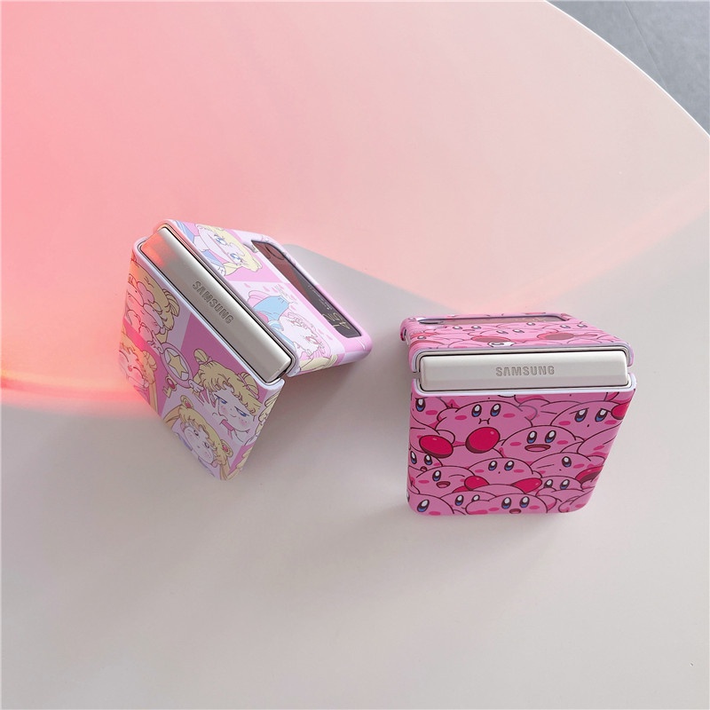 Ốp Điện Thoại Cứng Chống Sốc Họa Tiết Hoạt Hình Powerpuff Bear Cho Samsung Galaxy Z Flip 3 Flip 4