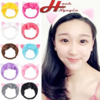 Băng đô turban tai mèo hàn quốc dễ thương phụ kiện tóc giá sỉ