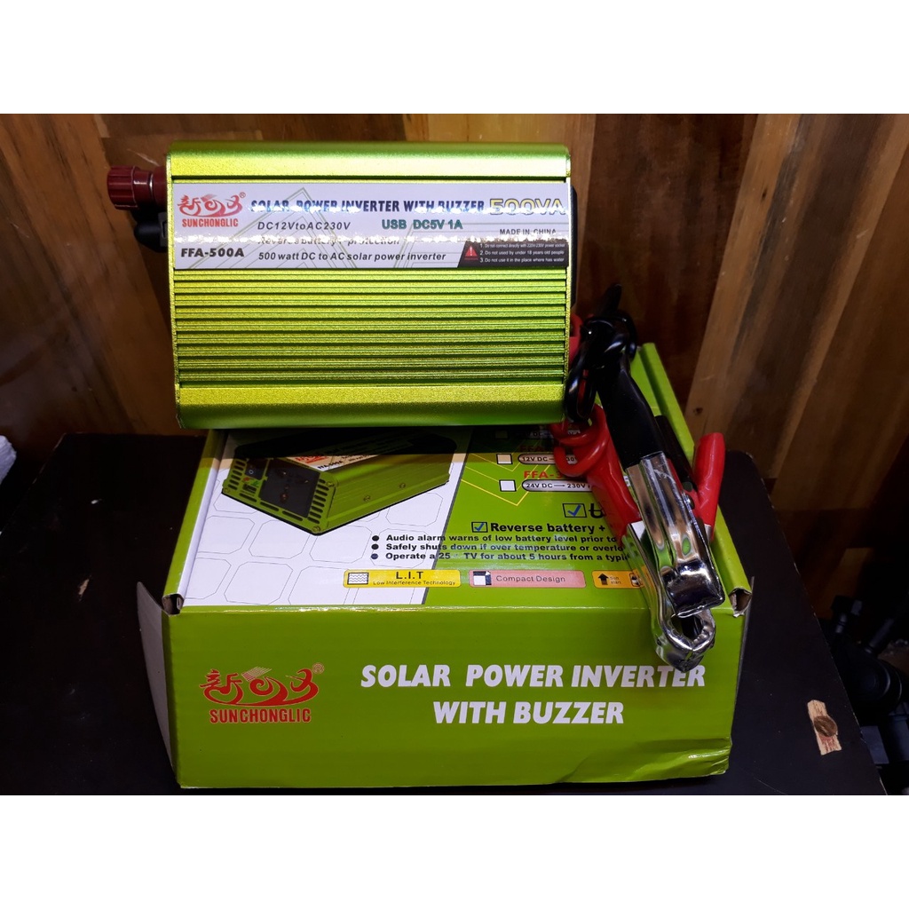 inverter 12v ra 220v 500w-bộ chuyển đổi điện rẻ-thiết bị chuyển đổi điện 12dc ra 220v ac