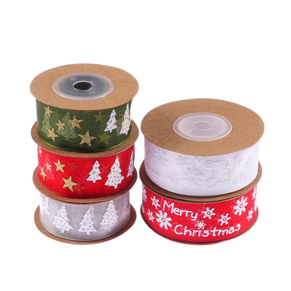 Cuộn Dây Ruy Băng Trang Trí Giáng Sinh 5 / 10M 25mm