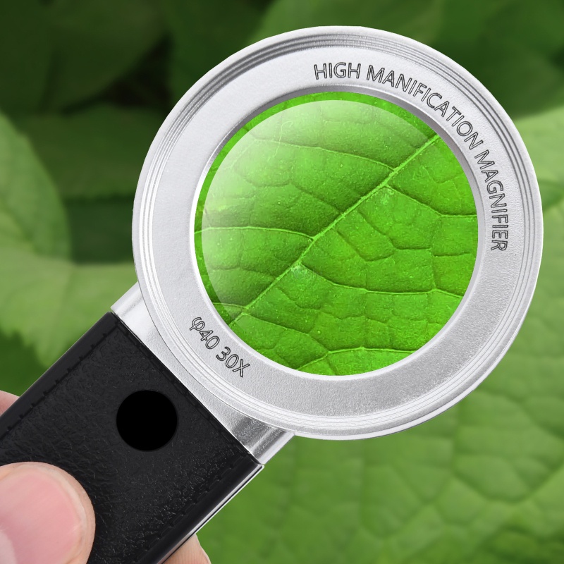 Kính Lúp Cầm Tay Bỏ Túi Có 4 Đèn LED