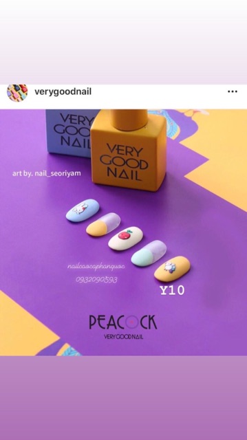 Sơn gel very good nail tone màu vàng [giá lẻ 1 chai ]