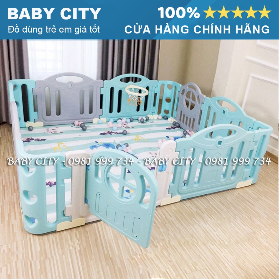 Quây cũi nhựa cao 65cm cao cấp Newber Kitty bo góc - Quây Hàn Quốc cho bé