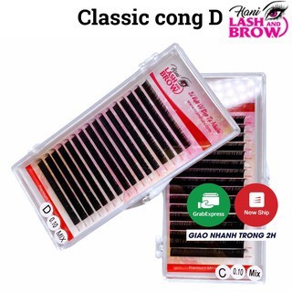 Mi khay Nối Classic - Lông mi khay độ D cong chuẩn - bắt keo nhanh - Hani
