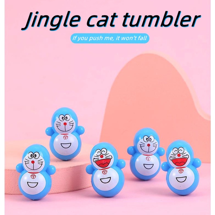 Đồ Chơi Lật Đật Hình Mèo/Pikachu mini Dễ Thương Trang Trí Bàn Làm Việc 2022