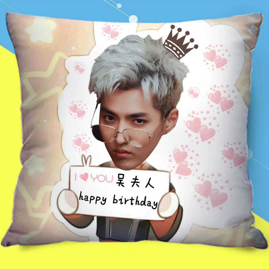 gối hình ngôi sao exo
