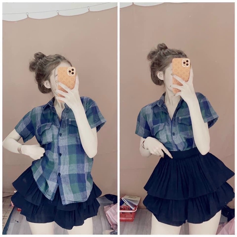 Áo sơ mi ca rô cao cấp - áo sơ mi caro đẹp