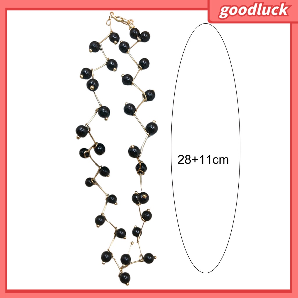 Vòng Cổ Choker Đính Ngọc Trai Giả Có Thể Điều Chỉnh Kích Cỡ Dành Cho Nữ