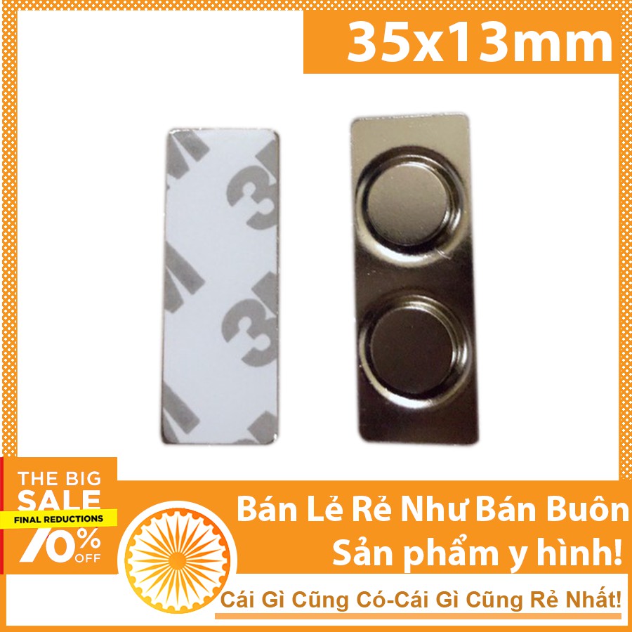 Nam châm thẻ tên 35x13mm