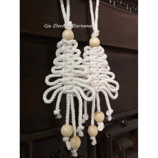 [Giá ưu đãi] SET 2 Cây Thông Mini Macrame Trang Trí Noel / Giáng Sinh