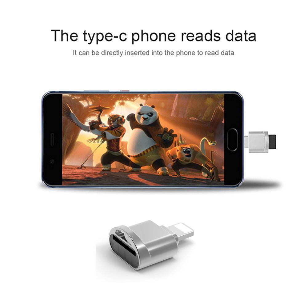 Đầu đọc thẻ nhỏ di động USB Lightning SD TF Đầu đọc thẻ nhớ OTG Bộ chuyển đổi USB 3.1 Đầu đọc thẻ cho iphone | BigBuy360 - bigbuy360.vn