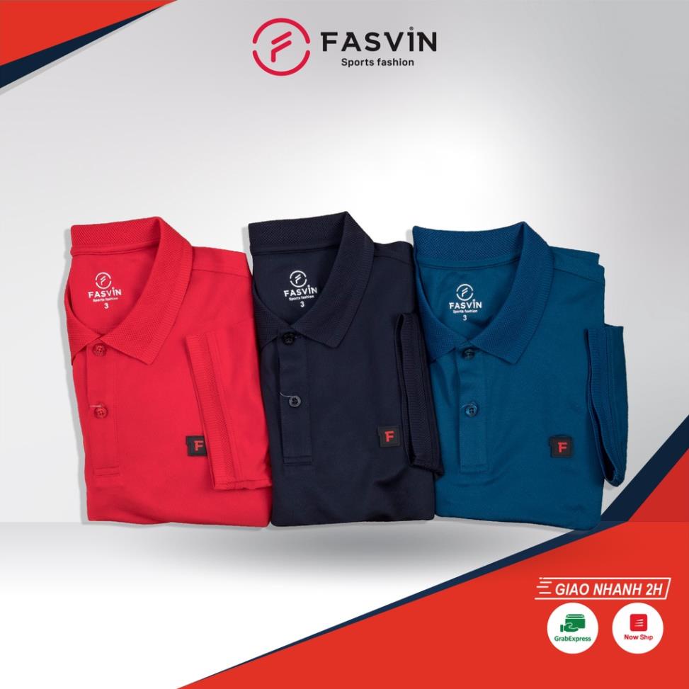Áo Polo nam thể thao Fasvin PL20245.SG vải coolmax mát mẻ co giãn tốt Đẹp