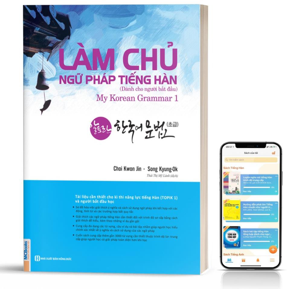 Sách - Làm chủ ngữ pháp tiếng Hàn - dành cho người bắt đầu (My Korean Grammar I) [MCBooks]