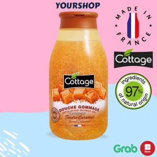 Sữa tắm tẩy tế bào chết Cottage Caramel 270ml - Chính Hãng Pháp