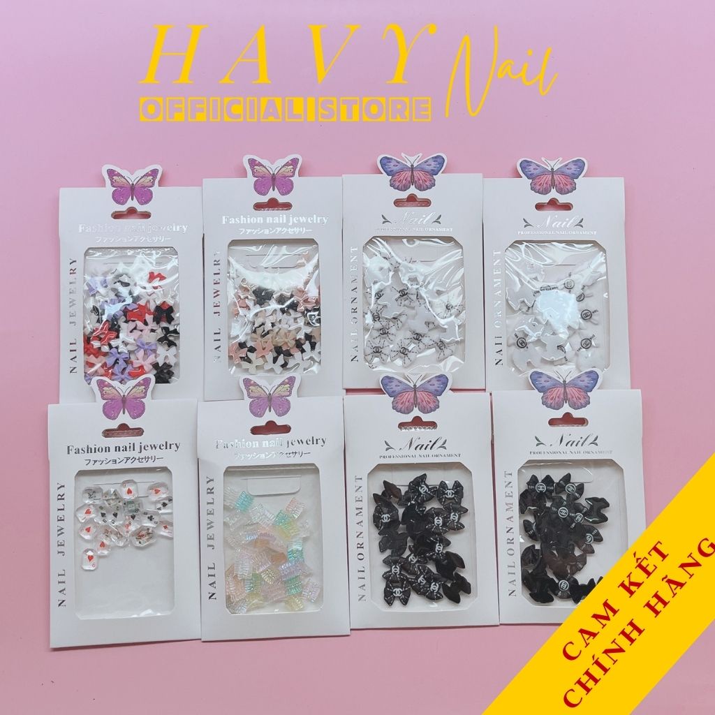 Set Charm Nơ Gắn Móng - Nơ Trang Trí Nail